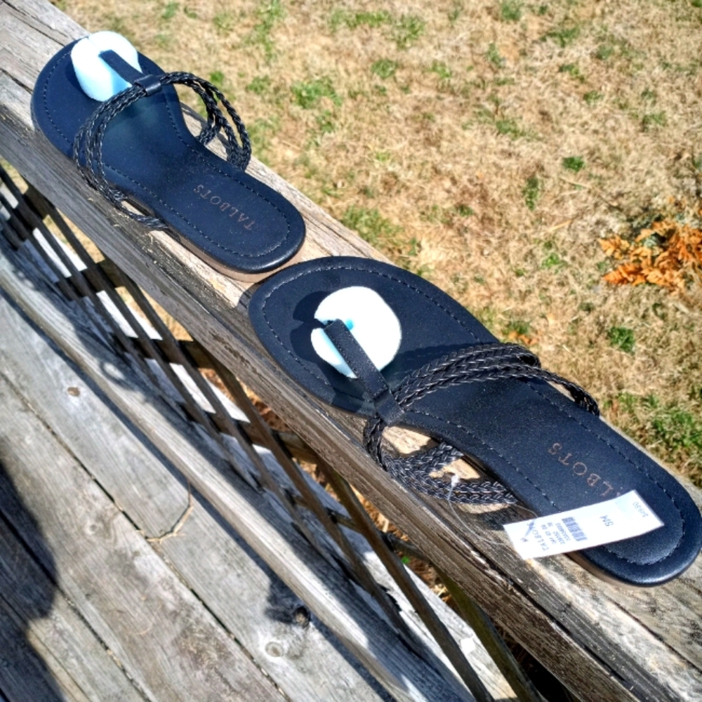 Brand NewTalbots Black Sandals Size 8M